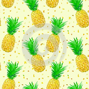 Sparse low poly pineapple pattern