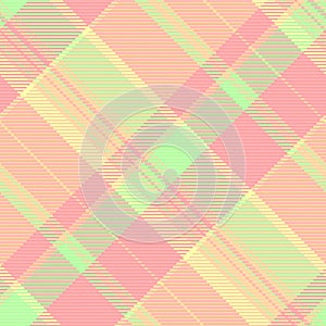 Sparse vector texture pattern, basic check seamless plaid. Cool tartan fabric background textile in light and orange colors