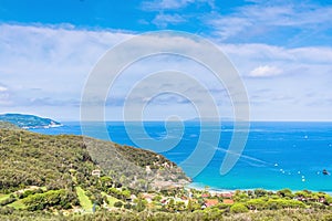 Spartaia beach in Elba island, Italy