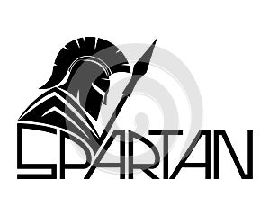 Spartan black sign. photo