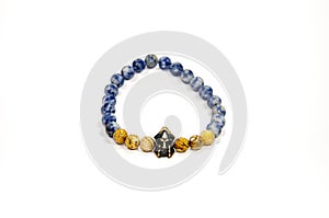 Spartan figure bead men bracelet