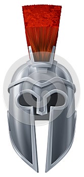 Spartan helmet illustration