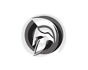 Spartan helmet logo template