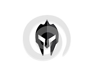 Spartan helmet logo vector