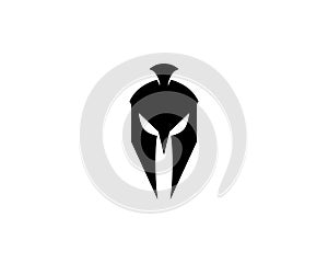 Spartan helmet vector icon