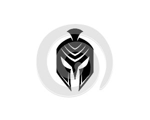 Spartan helmet vector icon