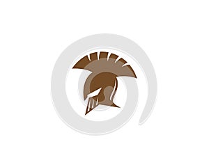 Spartan helmet vector icon