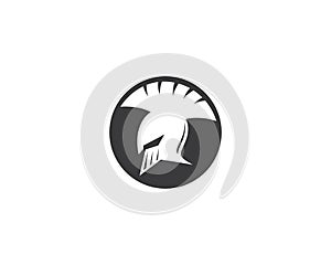 Spartan helmet vector icon