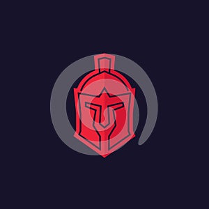 Spartan helmet vector logo