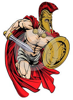 Spartan mascot photo