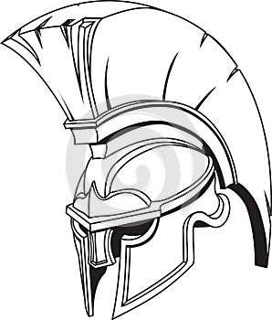 Spartan roman greek trojan gladiator helmet photo