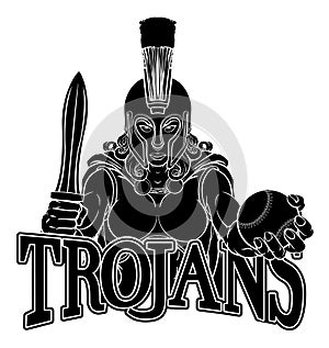 Spartan Trojan Gladiator Baseball Warrior Woman