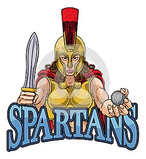 Spartan Trojan Gladiator Golf Warrior Woman