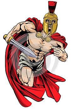 Spartan or trojan man