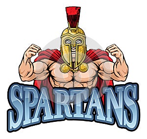 Spartan Trojan Sports Mascot