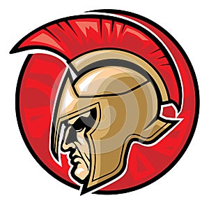 Spartan warrior head photo