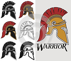 Spartan warrior Helmet