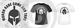 Spartan Warrior Mask is designed for t-shirt stamps, tee prints, applique, badge, labels clothing, or other printing