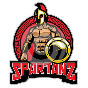 Spartans badge mascot