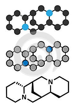 Sparteine scotch broom alkaloid molecule