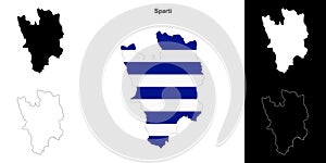 Sparti outline map
