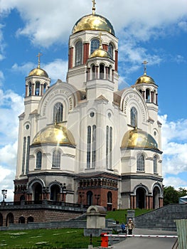 Spas na krovi Cathedral Ekaterinburg. Russia