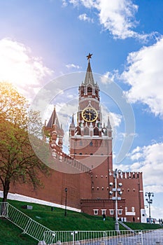 Spasskaya Saviour Tower on Red Square, Moscow