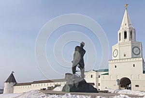 The Spasskaya tower in Kazan Kremlin photo