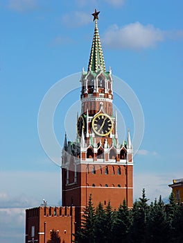 Spasskaya Tower of Moscow Kremlin photo