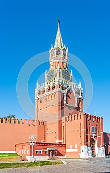 Spasskaya tower of Moscow Kremlin, Russia