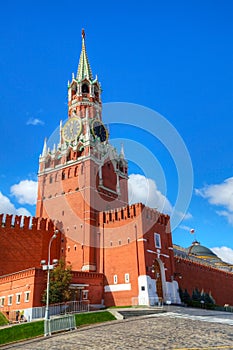 Spasskaya tower at Red Square in Moscow