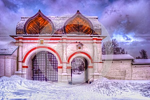 Spasskiye gates in Kolomenskoye park