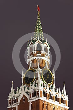 A Spassky tower of Kremlin, Moscow, Russia