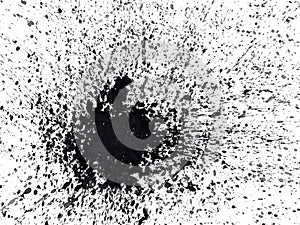 Spattered abstract watercolor