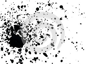 Spattered abstract watercolor