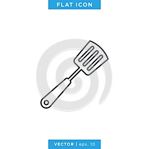 Spatula Icon Vector Design Template. Kitchenware Tool.