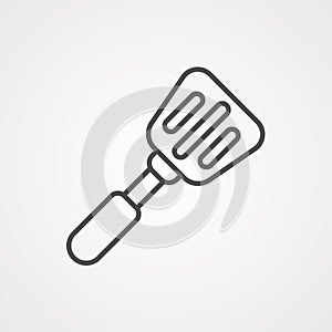 Spatula vector icon sign symbol