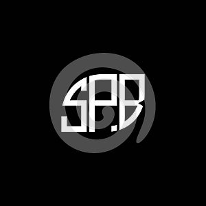 SPB letter logo design on black background. SPB creative initials letter logo concept. SPB letter design.SPB letter logo design on photo