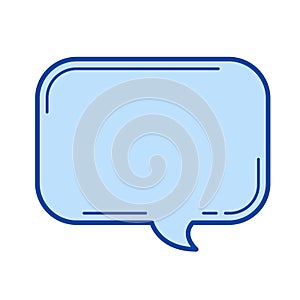 Speach bubble line icon.