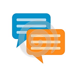 Speach bubles flat icon