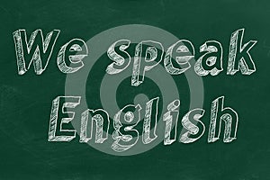 We speak English