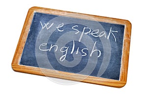 We speak english