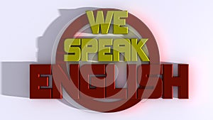 We speak english