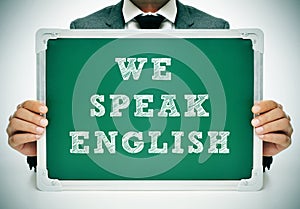 We speak english