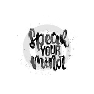 Speak your mind