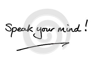 Speak your mind