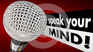 Speak Your Mind Microphone Words