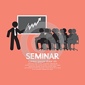 Speaker With Audiences In Seminar