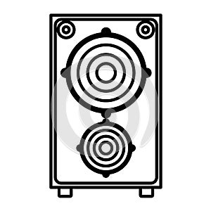 Speaker box isolated icon design