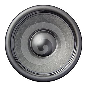 Speaker diaphragm cone isolated
